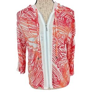 Weekends by Chico Jacket 0 White Melon Embroidery Mesh NWOT